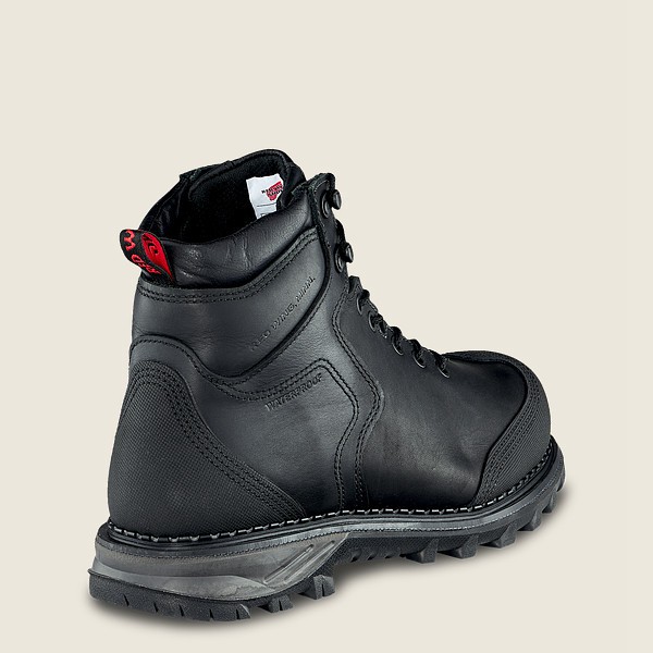 Bottes de Sécurité Red Wing - Burnside - 6-Inch Waterproof Toe - Noir - Homme 489YIVMQX